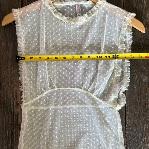 Free People Sleeveless Lace Ruffle Top - Picture 6 of 13